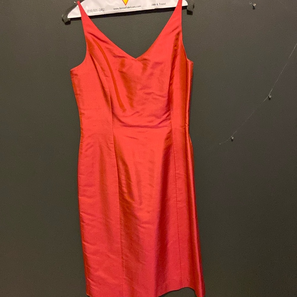 Ann Taylor taffeta pink dress. Size 8